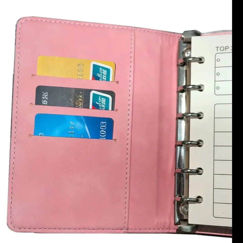 #47.  A7 Size Agenda Checkered Pattern Planner Notebook